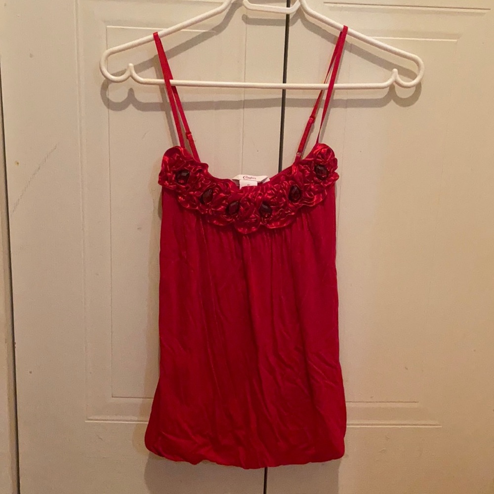 Candies holiday red tank